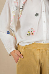 Alice Shirt in White Multi