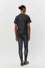 Leggings in Grey Leopard Print