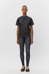 Leggings in Grey Leopard Print
