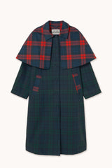 Long Check Trench Coat