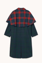Long Check Trench Coat