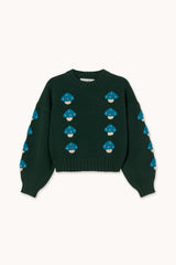 Mushrooms Sweater in Ink Blue