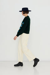 Mushrooms Sweater in Ink Blue