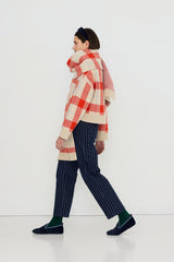 Check Knit Scarf