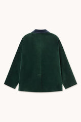 Velvet Blazer in Bottle Green
