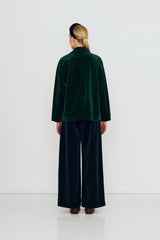 Velvet Pants in Ink Blue
