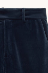 Velvet Pants in Ink Blue