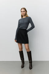 Abbie Mini Skirt in Black