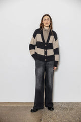 Jolie Striped Knit Cardigan