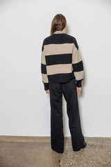 Jolie Striped Knit Cardigan