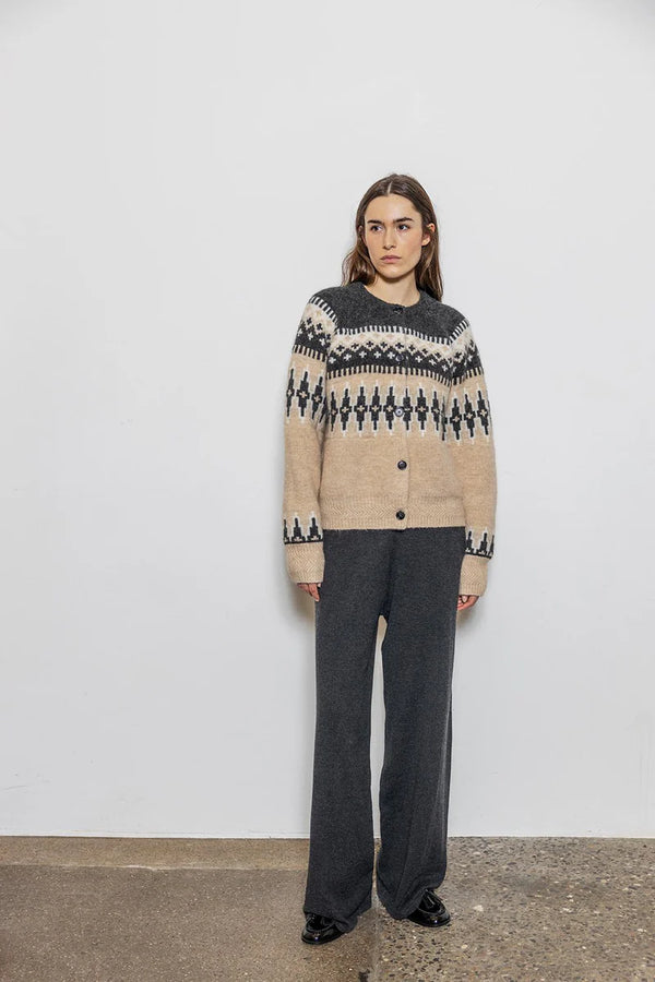 Camma Jacquard Knit Cardigan