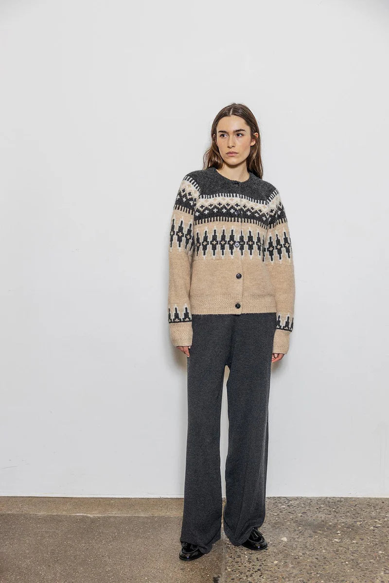 Camma Jacquard Knit Cardigan