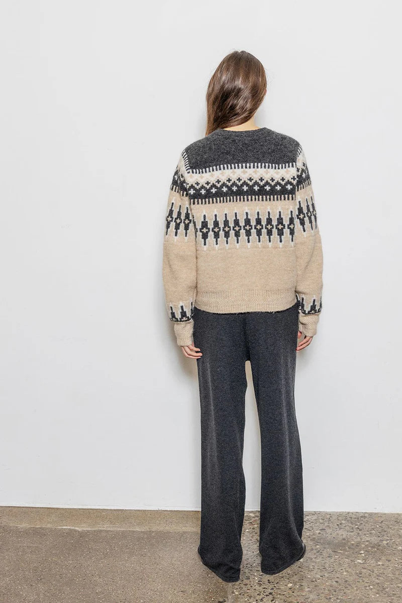 Camma Jacquard Knit Cardigan