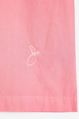 Paper Touch Cropped Blouse in Pink