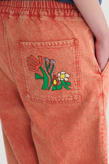 Relaxed Fit Jeans in Burnt Orange