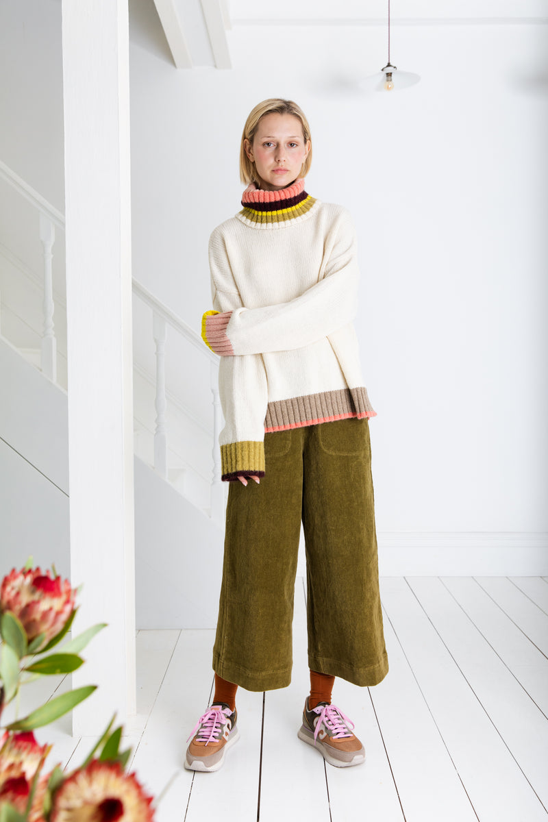 Bailey Knit Jumper in Winter White