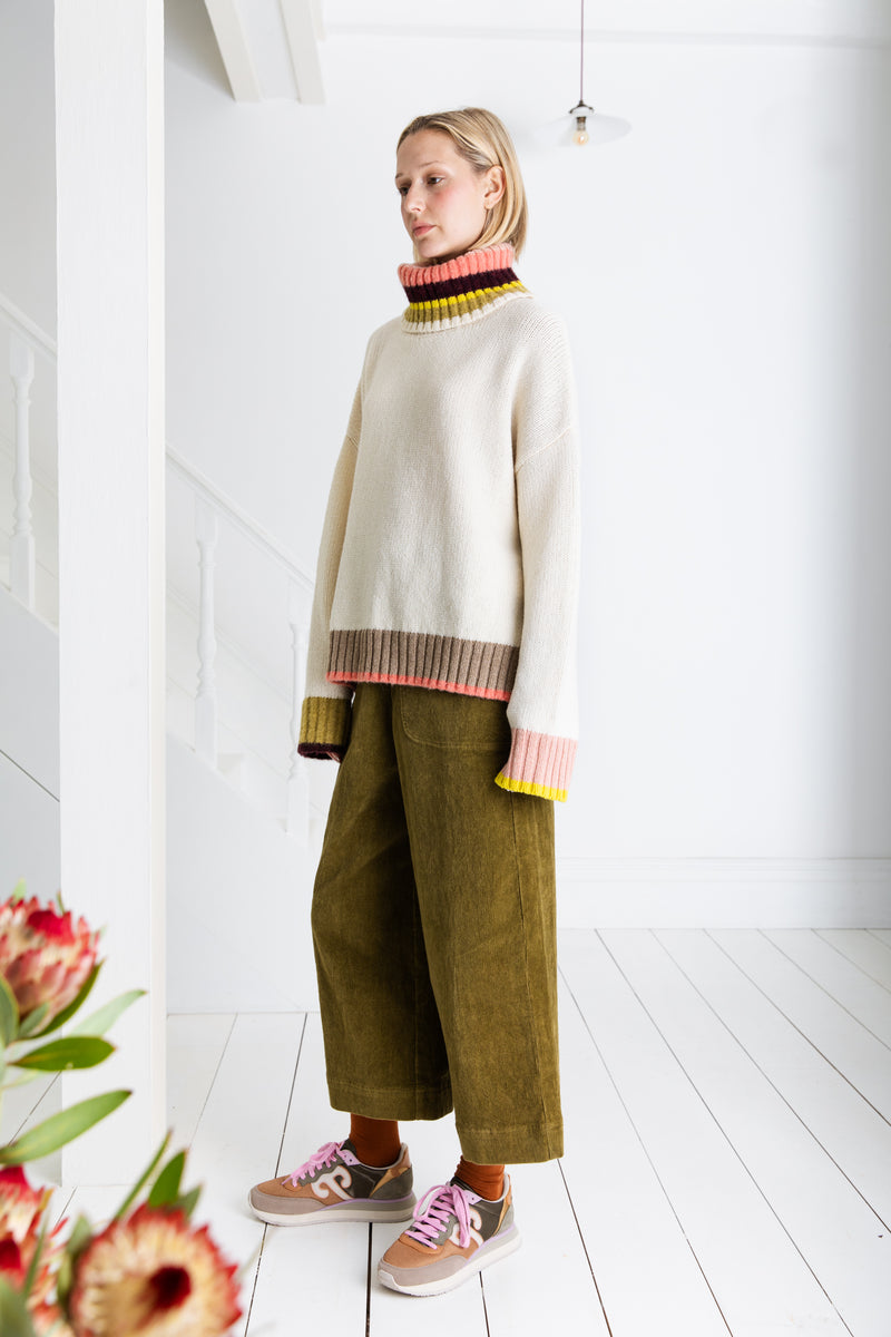 Bailey Knit Jumper in Winter White