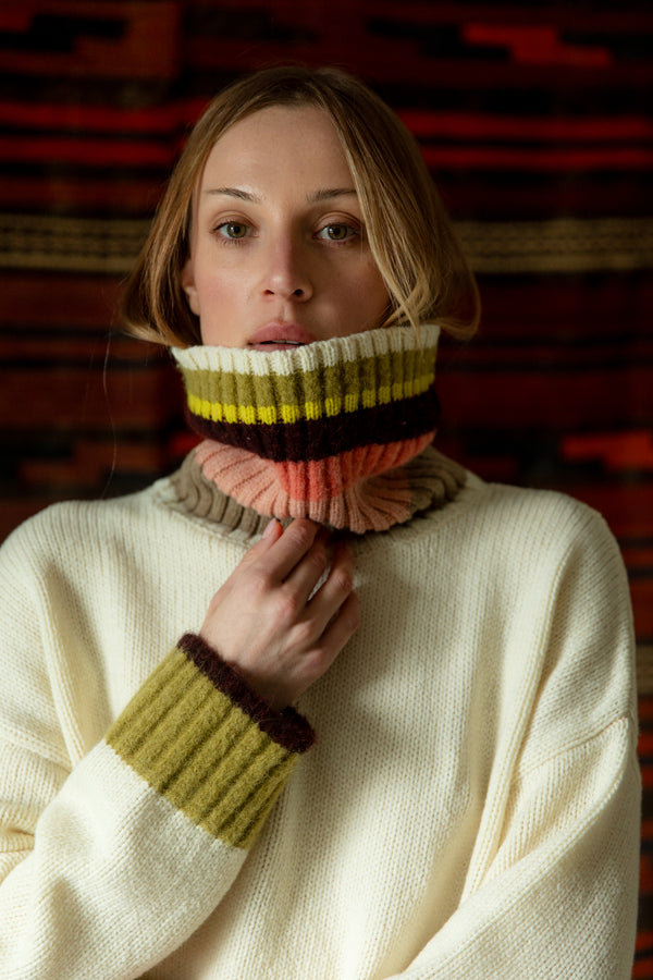 Bailey Knit Jumper in Winter White