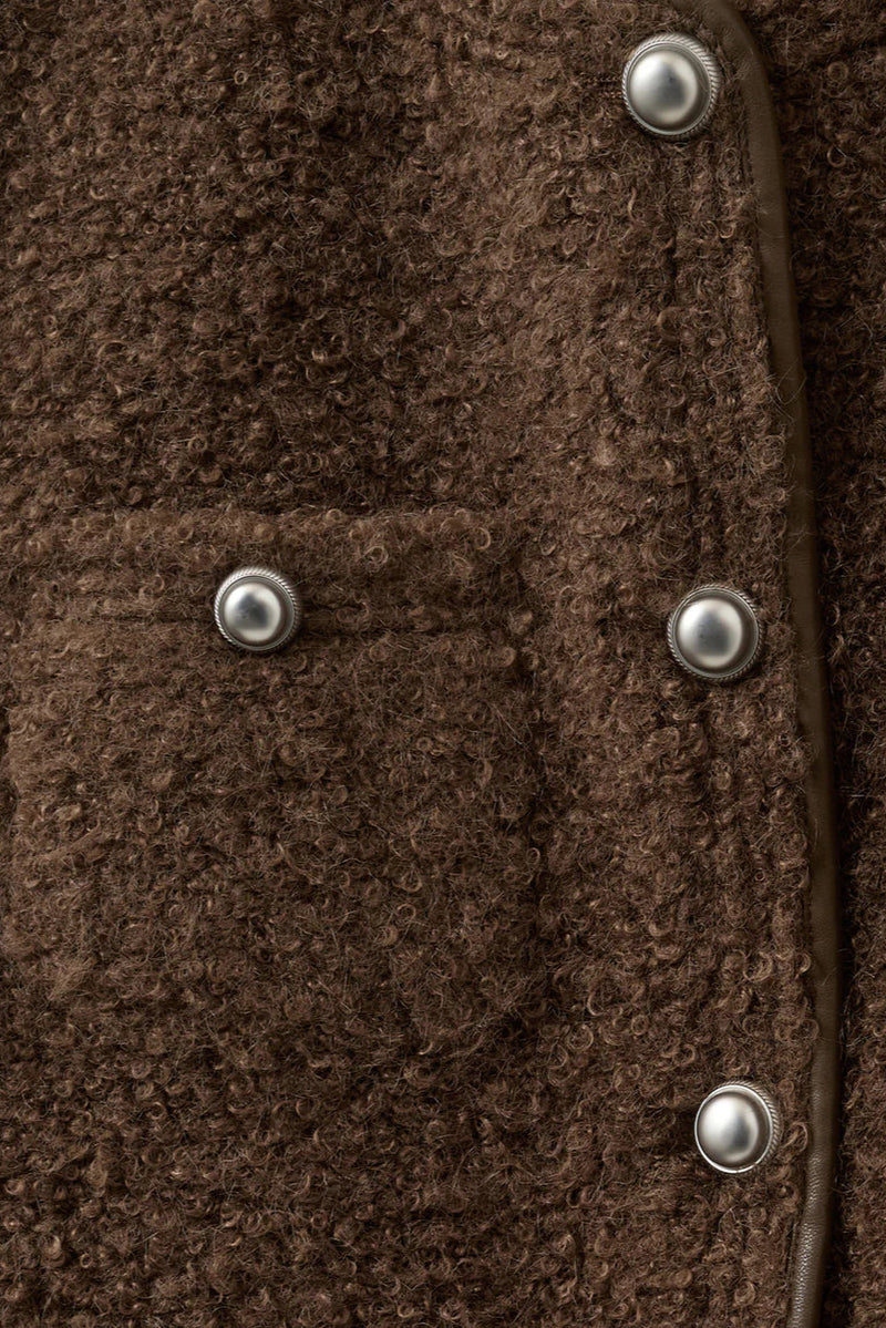 Benedict Teddy Jacket in Brown