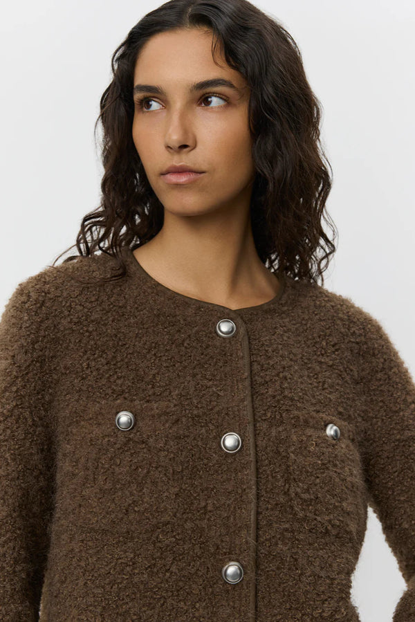 Benedict Teddy Jacket in Brown