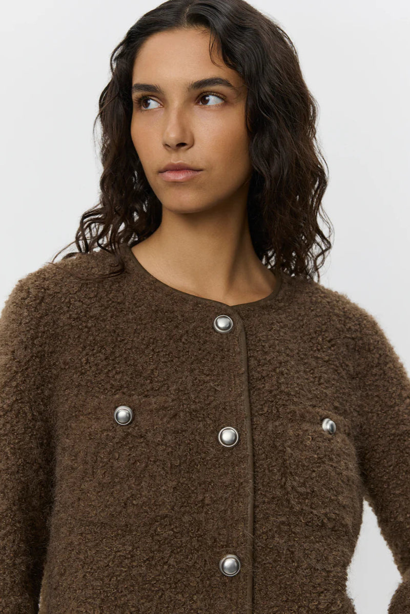 Benedict Teddy Jacket in Brown
