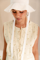 Benny Waistcoat in Yellow Floral