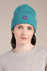 Wool Beanie in Emerald