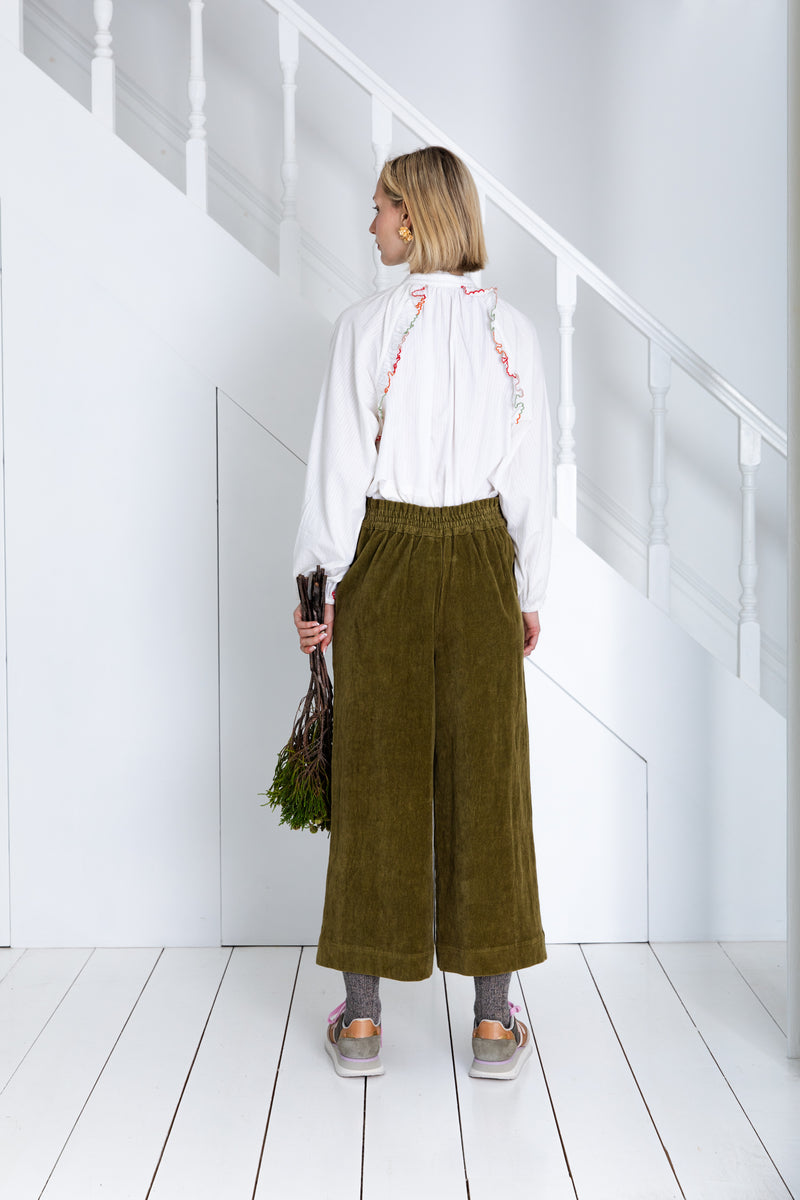 Bijou Trousers in Olive