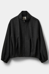 Becky Bomber Jacket in Dark Grey