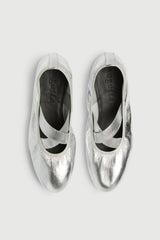 Bettina Ballet Flats in Silver