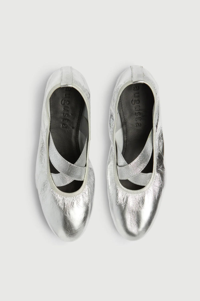 Bettina Ballet Flats in Silver
