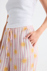 Sun Striped Trousers in Pink