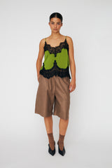 Delicate Lace Top Green