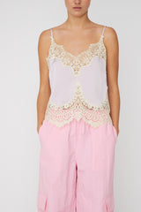 Delicate Lace Top Light Purple