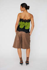 Delicate Lace Top Green
