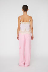 Delicate Lace Top Light Purple