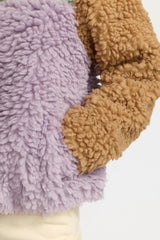 Chunky Block Teddy Fleece in Mint