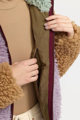 Chunky Block Teddy Fleece in Mint