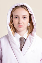 Cléry Crossover Puffer Jacket in Marshmallow