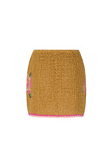 Coastal Granny Knit Skirt in Mustard