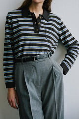 Cori Sweater in Coffee Stripe