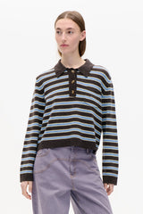 Cori Sweater in Coffee Stripe