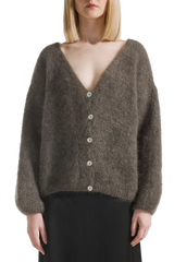 Cornelia Cardigan in Dark Taupe