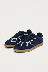 Crochet Sneakers in Navy