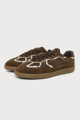 Crochet Sneakers in Chocolate