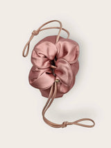 Baby Petal Cinch in Dark Rose Satin