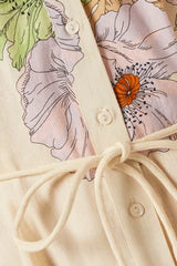 Venice Shirt Dress in Cream
