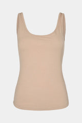 Diza Ribbed Tank Top in Beige