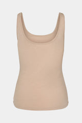 Diza Ribbed Tank Top in Beige