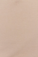 Diza Ribbed Tank Top in Beige